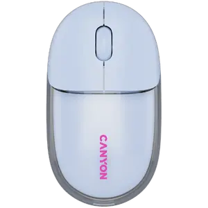 Беспроводная мышь CANYON OnClick 24 BT, прозрачная синяя, Bluetooth/радио