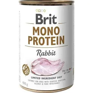 Корм для собак Brit Mono Protein Rabbit 400 г — моно-протеиновая формула с кроликом