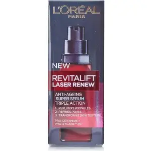 Serums L’Oreal Paris REVITALIFT LASER — pretgrumbu sejas serums, 30 ml (kā norādīts)