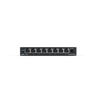 Unmanaged Gigabit Ethernet Network Switch Reyee RG-ES108GD — 8× RJ-45 10/100/1000, 16 Gbps switching, 4000 MAC, Black