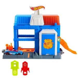 Игровой набор трассы и машин MATTEL Hot Wheels City Downtown Police Tower, пластик, цветной, 3–5 лет