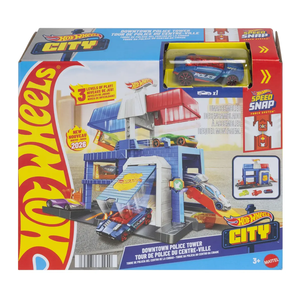 Игровой набор MATTEL Hot Wheels City Downtown Police Tower Photo 5