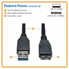 Кабель USB A — Micro‑B Eaton U326‑001‑BK 0.3 м Photo 2