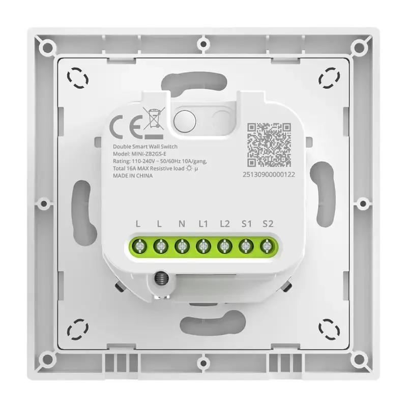 Sonoff MINI-ZB2GS-E ZigBee divu kanālu sienas slēdzis Photo 3