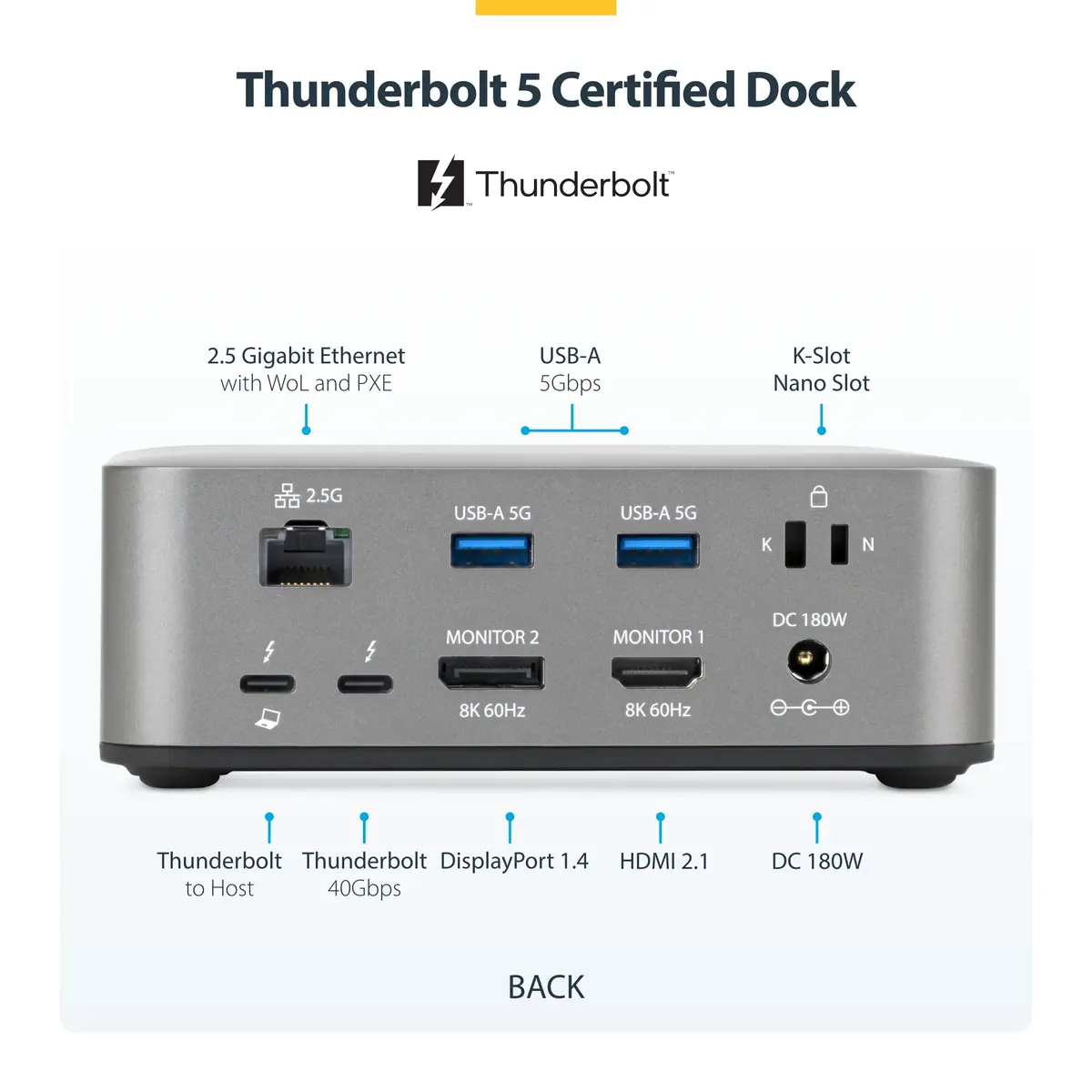StarTech Thunderbolt 5 Universal Docking Station Photo 4
