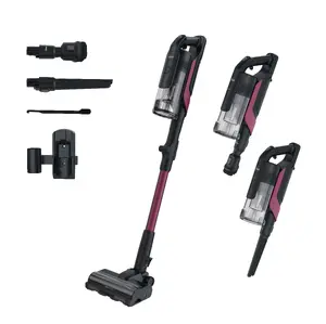 Bezvadu rokas putekļu sūcējs Hoover HF610HX 011 akumulatora sausā tīrīšana EPA filtrs bezmaisa 0.7 L 650 W fuksīna