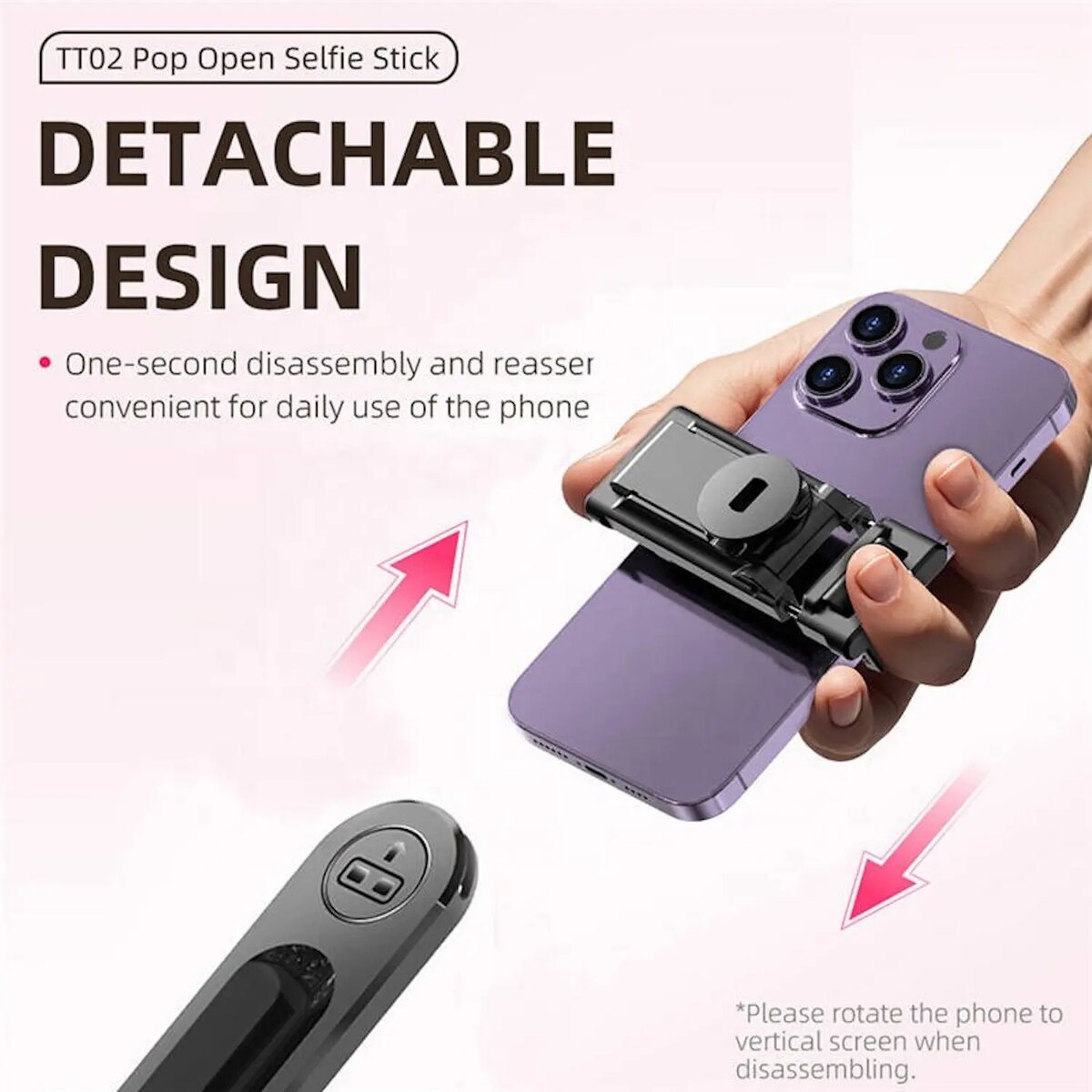 Riff RF-TT02 selfie stick tripod Photo 5