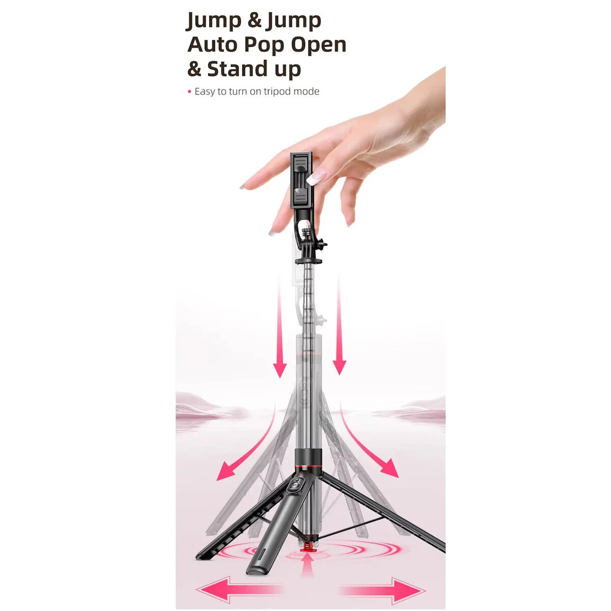 Riff RF-TT02 selfie stick tripod Photo 6