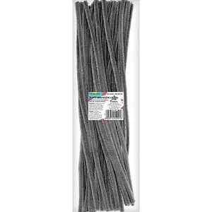 Decorative wires Titanum 0.6×30 cm gray, 50 pcs — thin floral craft wires for arranging and decorating