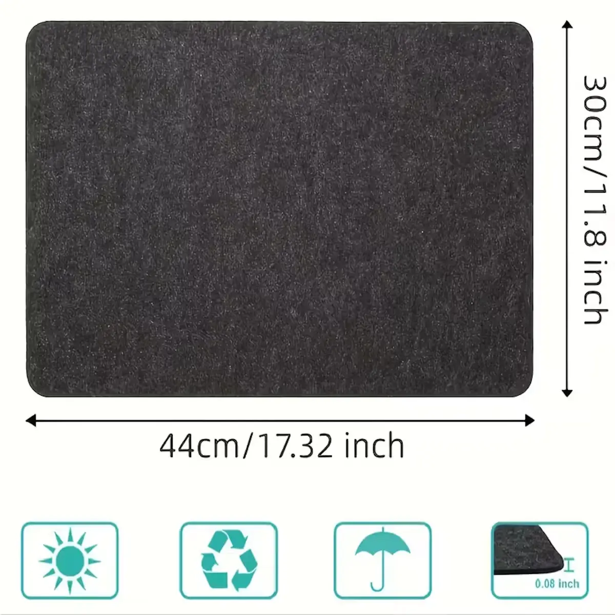 Riff RF-RES-MAT silicone heat-resistant mat 44×30 cm Photo 3
