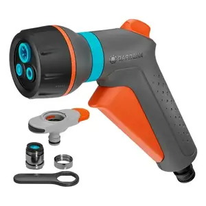 GARDENA garden water spray gun nozzle 18376-20 — handheld spray nozzle for garden hoses