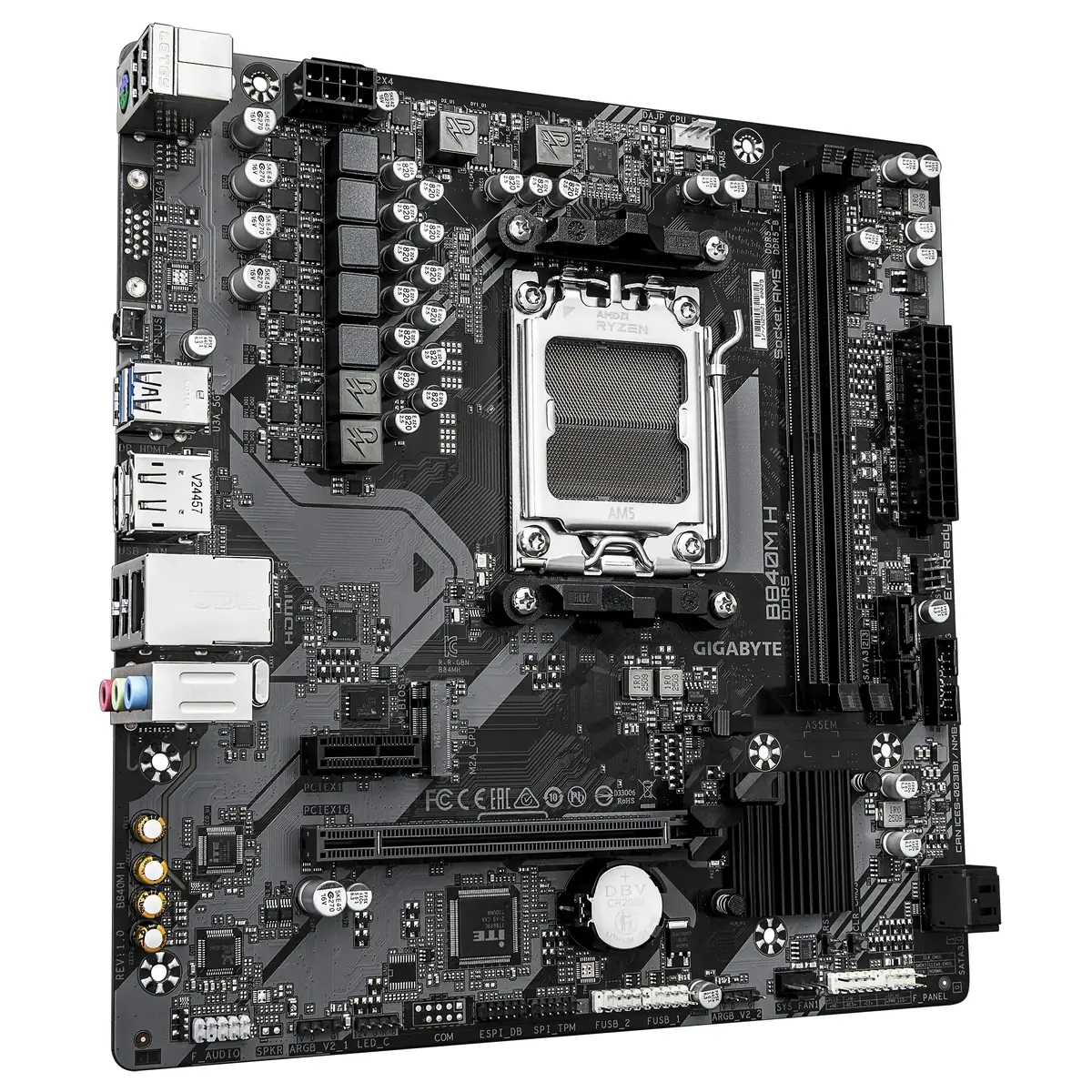 GIGABYTE B840M H Micro ATX motherboard Photo 3