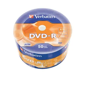 VERBATIM DVD-R Matt Silver 50-Pack Spindle, DVD-R 4.7 GB, 16x write speed