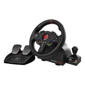 Steering wheel + pedals + shifter SUBSONIC Superdrive 220 RS-X Black — USB wired, PC / Nintendo Switch / PlayStation 4 / Xbox