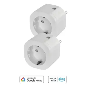 Smart omajin by Netatmo Bundle x2 viedā kontaktligzda 3680 W balta, iekštelpām, Bluetooth/Wi‑Fi, 230 V, 16 A