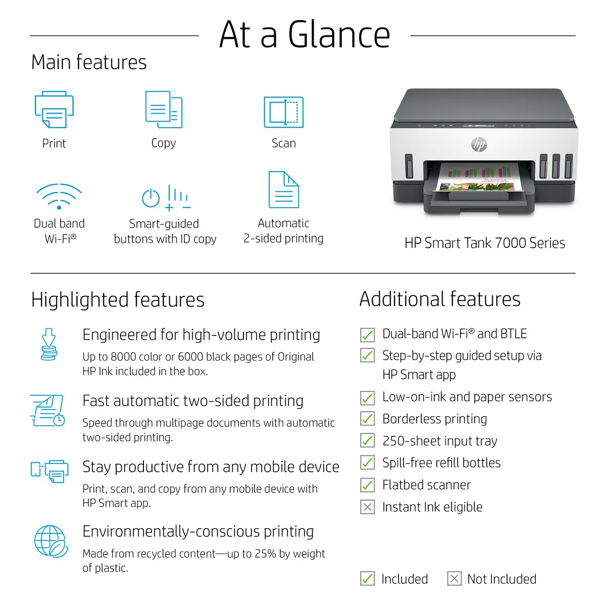 HP Smart Tank 7008 Bezvadu daudzfunkciju printeris Photo 2