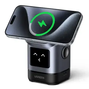Charger UGREEN 45775 — indoor AC wireless fast charger, universal, 1× USB-C, black/grey
