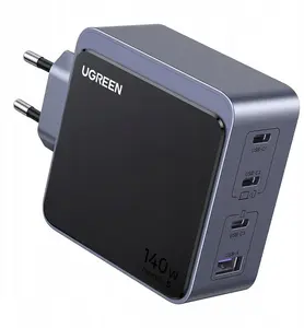 Сетевое зарядное устройство UGREEN X570 140W 4‑портовое GaN — 4 порта USB‑C/USB‑A, GaN, макс. 140 Вт