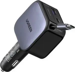 Car charger UGREEN Fast Car Charger 2-Port 60W (55212B) — 2-port 60W vehicle USB charger