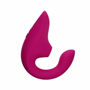 Krūšu vibrators (rabbit) WOMANIZER Blend — klitora un G-punkta stimulācija, 3.7 V 160 mAh akumulators, 113×51 mm, rozā