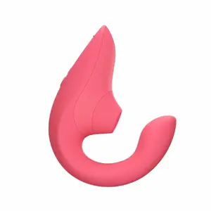 WOMANIZER rabbit vibrator Blend — clitoral and G-spot stimulation, built-in 3.7V 160mAh battery, 113×51 mm, rose