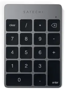 Bezvadu ciparu tastatūra Satechi Slim Keypad Space Gray ST-KSALKPM