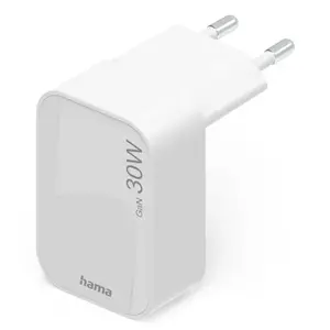 Зарядное устройство HAMA 30 Вт USB‑C для смартфона и планшета, для помещений, белое