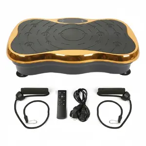 Vibration Platform Exercise Machine Extralink Spin Move 200W gold — home fitness vibration trainer