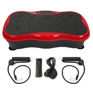 Vibrācijas fitnesa platforma Extralink Moonwalk Spin Move 200W sarkana