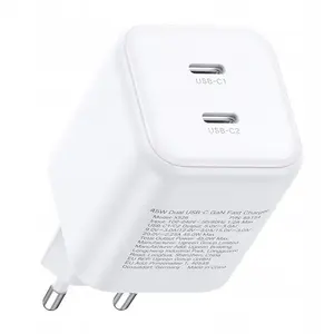UGREEN Зарядное устройство Dual USB-C GaN 45W X526 (белый)