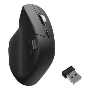 Мышь Keychron M6 правая универсальная — оптическая, RF Wireless + Bluetooth + USB‑C, 30000 DPI, чёрная