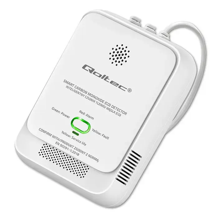 CO detector QOLTEC 52576 — 85 dB carbon monoxide alarm Photo 4