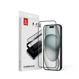 Защитное стекло Crong 9H Full Glue для iPhone 16/15
