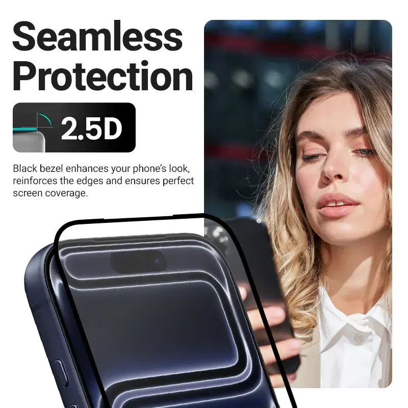 Crong EasyShield 2-Pack закалённое стекло для iPhone 17 / 17 Pro Photo 6