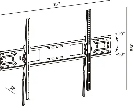 TV stiprinājums TB TB-951 līdz 120 collām Photo 6