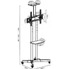 TV trolley stand TB TB-ST1 for TVs up to 75" Photo 8