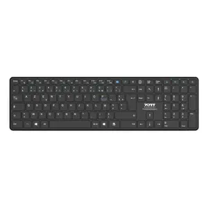 Keyboard Port Designs 900903RNO — Full-size Bluetooth scissor-switch, Black, for Home