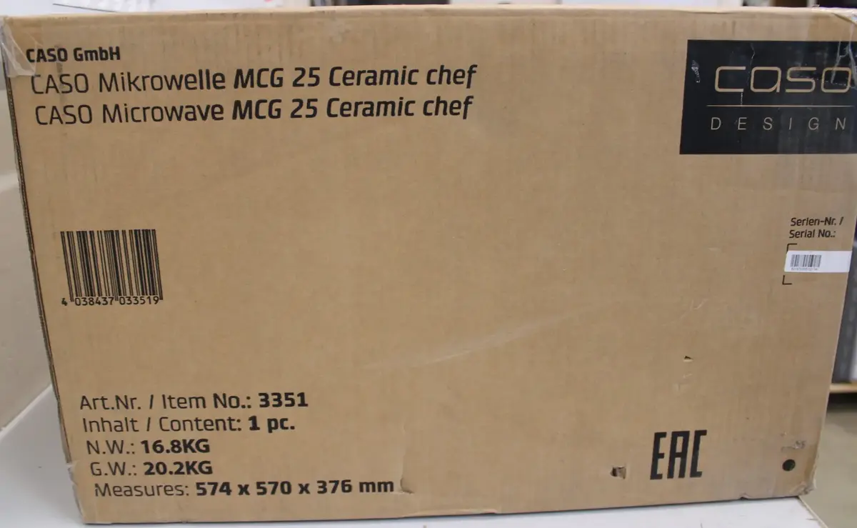 Caso MCG 25 microwave oven — 25 L, 900 W Photo 2