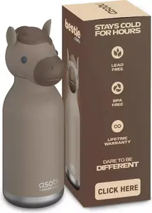 Термобутылка 460 мл asobu Bestie со встроенной трубочкой — SBV44 HORSE