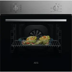 Встраиваемый электрический духовой шкаф AEG OU5AB10CM с пиролитической очисткой, нержавеющая сталь
