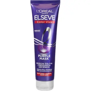 Маска для волос L’Oreal Paris Elseve Color-Vive Purple, нейтрализует желтые и медные оттенки, 150 мл
