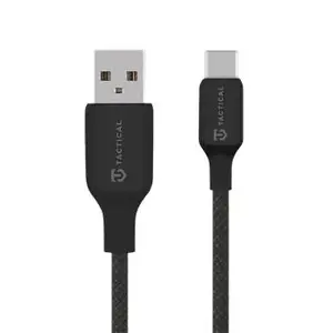 Tactical USB-A to USB-C Data Cable 0.3 m — Tactical, black, braided stitch thread