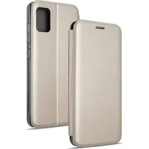 Beline magnetic folio case for Samsung S21 Ultra, gold — book-style protective cover