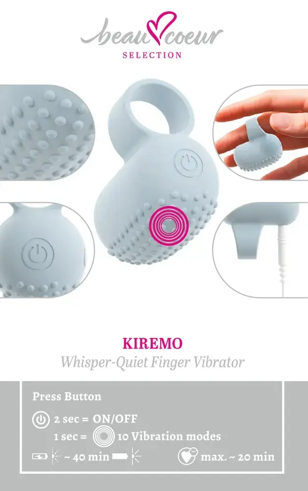 Вибратор beau coeur Kiremo Finger Vibra Photo 11