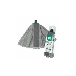 Interchangeable microfiber circular head for floor cleaning, ECO EGO CIRCULAR RUBI