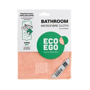 Microfiber cloth ECO EGO BATHROOM — microfiber cleaning cloth for bathroom surfaces
