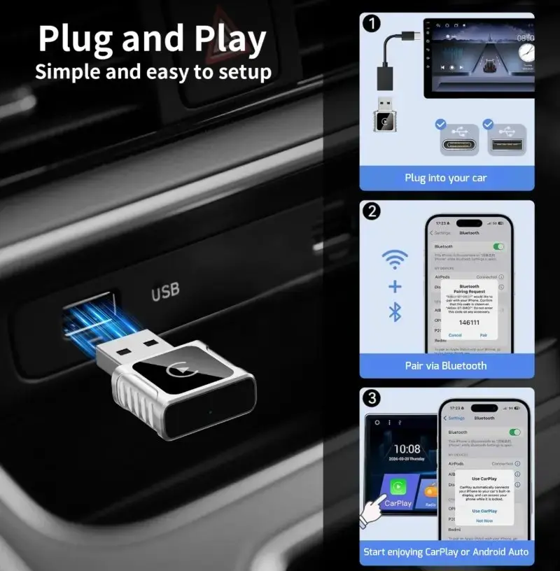 SWISSTEN CarLink адаптер — Apple CarPlay / Android Auto Photo 8