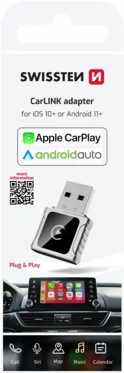 SWISSTEN CarLink адаптер — Apple CarPlay / Android Auto Photo 11