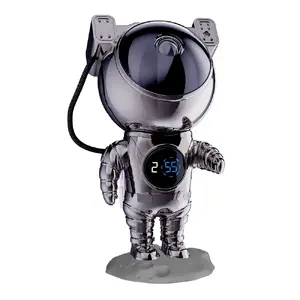 Star projector clock Hawk HW-STAR02 Astronaut Star Projector with Clock, Chrome edition