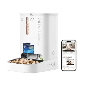 Автокормушка PETKIT YumShare Dual-hopper 2 с камерой, емкость 5 л, ABS и нержавеющая сталь 304, белая
